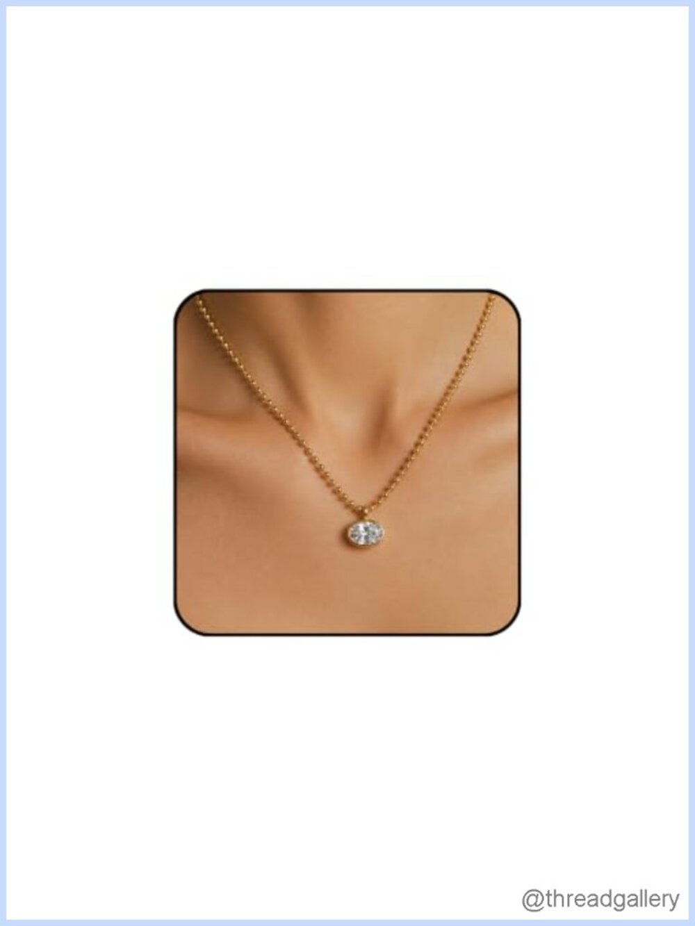 14K Gold Plated Collar Necklace, CZ & Baroque Pearl Pendants, 16" Choker